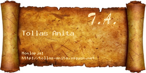 Tollas Anita névjegykártya
